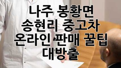 나주 봉황면 송현리 중고차 온라인 판매, 꿀팁 대방출! 🚗💨